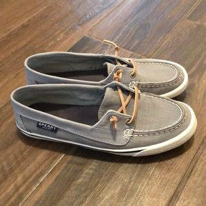 Sperry Grey Canvas Shoes